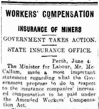 snippet of newspaper from 5 June 1926